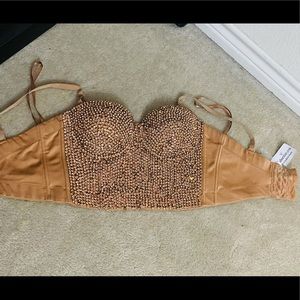 Rhinestone corset size small